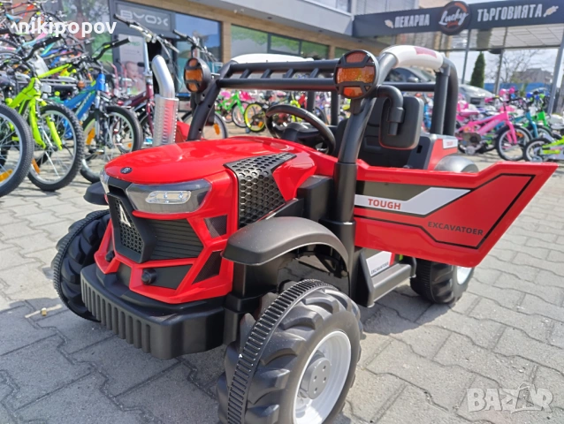 TEXAS акумулаторен трактор HARVEST червен, снимка 2 - Други - 53849439