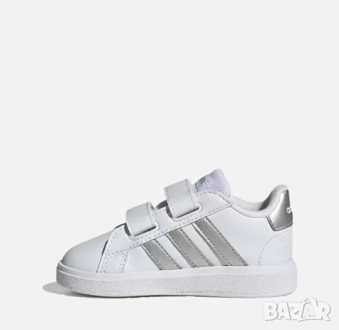 НАМАЛЕНИЕ !!! Бебешки маратонки Adidas Grand Court 2.0 White/Silver GW6526, снимка 2 - Бебешки обувки - 47297926