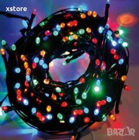 Коледни LED лампички, 100бр лампички/10 метра гирлянд., снимка 8 - Декорация за дома - 52792881