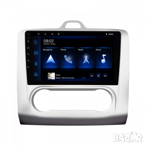 Мултимедия, Двоен дин, Навигация, за Ford Focus 2, Форд Фокус, плеър, 9“ екран, Android, 2 дин