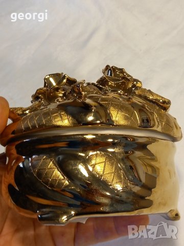 Украинска порцеланова бижутерка с позлата 30/2, снимка 6 - Колекции - 41902540