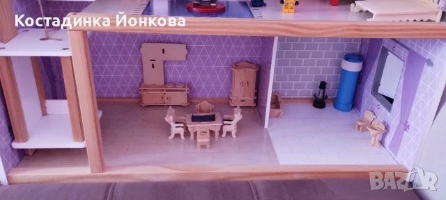 дървена къща за кукли, снимка 4 - Образователни игри - 51090749