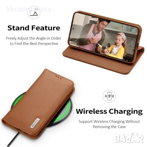 Samsung Galaxy S25 5G DUX DUCIS Wallet/ PU + TPU Кожен Калъф и Протектор, снимка 7 - Калъфи, кейсове - 51417564