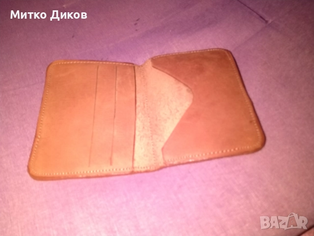 Калъвче Казанова за документи карти естествена кожа 100х80мм, снимка 3 - Портфейли, портмонета - 52905321