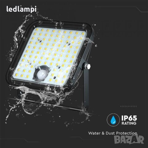 Соларен LED Прожектор 30W Сензор IP65, снимка 5 - Соларни лампи - 41677518
