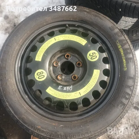 патерица за Мерцедес Е280 155/70/17 PIRELLI 5×112 ц.66.6мм оригинална , снимка 1 - Гуми и джанти - 48765085