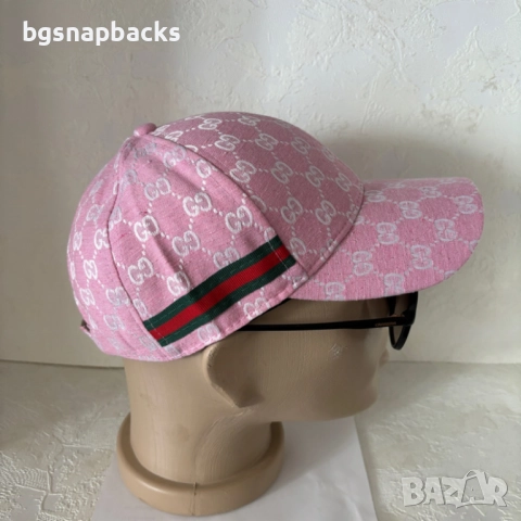 Маркови шапки гучи gucci shapka шапка guci розово гучи pink gucci, снимка 2 - Шапки - 52025089