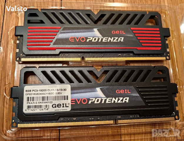 Geil Evo 2400 Mhz DDR3 RAM 2X8GB, снимка 2 - RAM памет - 44761100