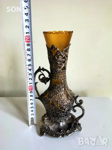 Невероятно Красив Съд Със Посребрена Орнаментика, снимка 8 - Антикварни и старинни предмети - 49903370