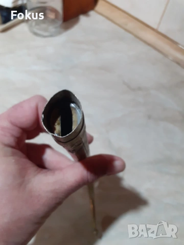 Стара метална кания за нож ханджар, снимка 5 - Антикварни и старинни предмети - 53347601