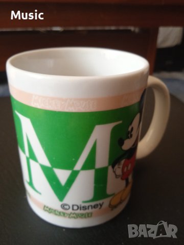 ✅Mickey Mouse стара колекционерска чаша с Мики Маус, снимка 2 - Колекции - 40212216
