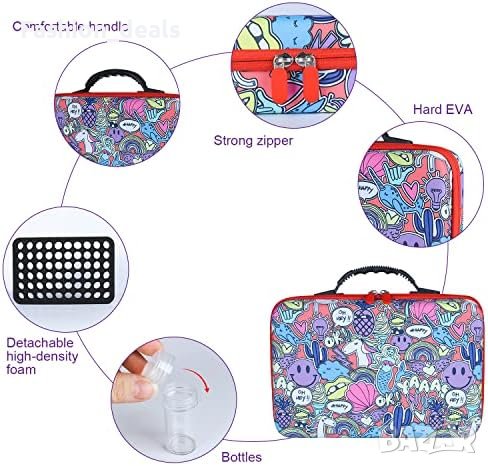 Нова чанта за съхранение на аксесоари за рисуване на диаманти 60 слота контейнери за 5D диамант, снимка 6 - Други - 41390727