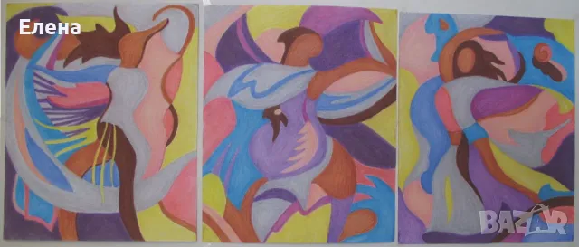 Продавам триптих "Танц"