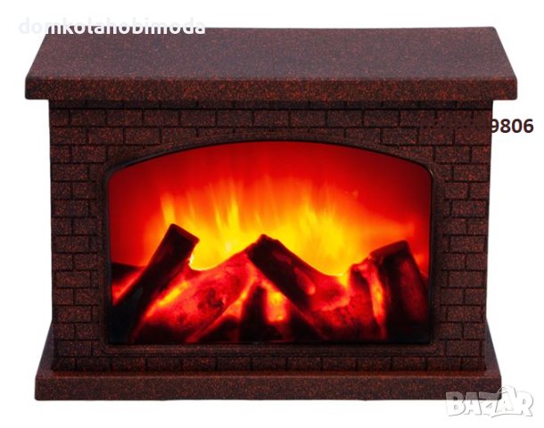 Декоративна камина LED подсветка,28х12х20см, На батерии , снимка 2 - Декорация за дома - 41914012