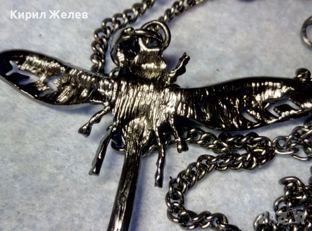 НИКЕЛИРАН ФЕШЪН АРТ ФИГУРАЛЕН МЕДАЛЬОН ВОДНО КОНЧЕ с ДЪЛГА СТОМАНЕНА ВЕРИЖКА 11729, снимка 8 - Колиета, медальони, синджири - 51279699