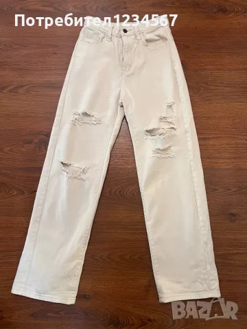 Дамски накъсани дънки, снимка 1