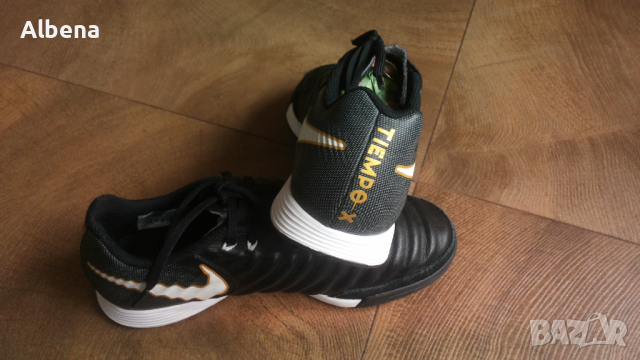 NIKE TIEMPO X Leather Football Boots Размер EUR 38,5 / UK 5,5 за футбол естествена кожа 93-14-S, снимка 6 - Детски маратонки - 44516236