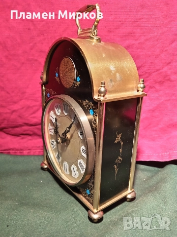 Германски настолен елмеханичен часовник, снимка 2 - Антикварни и старинни предмети - 52852168