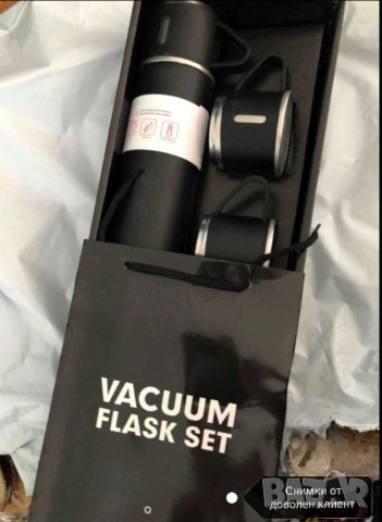 Луксозен термос в комплект с 3 чаши , снимка 5 - Чаши - 42434171