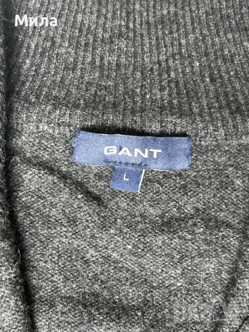 GANT - Мъжка жилетка ( 100% ОВЧА ВЪЛНА ) / L - 10/10, снимка 5 - Пуловери - 52695520