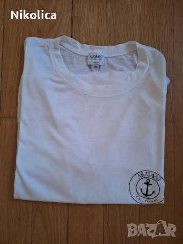 Тениска ARMANI Collezioni, размер XXL. Оригинална!, снимка 3 - Тениски - 50715405