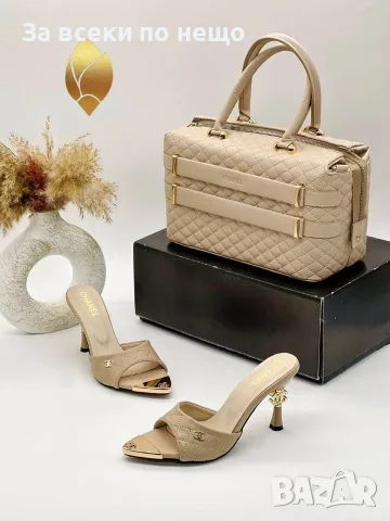 Chanel Дамски Сандали На Ток Шанел - Различни Цветове Код SEM-296, снимка 15 - Сандали - 55782997