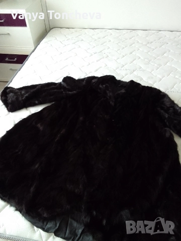 Черно палто от норки, снимка 7 - Палта, манта - 52835823