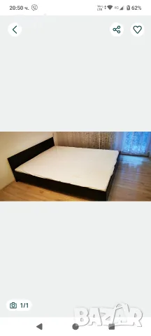 спалня с матрак нани с вградена подматрачна рамка 160 см на 200 см матрака чисто нов 