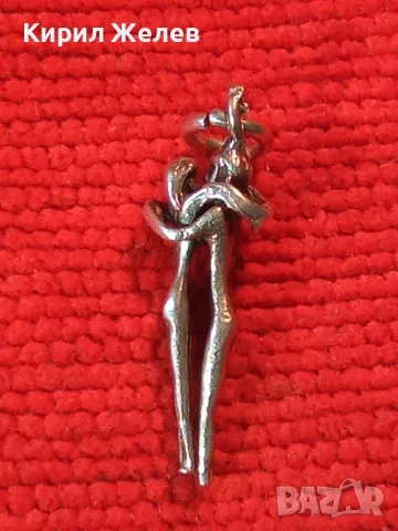 АРТИСТИЧЕН ФИГУРАЛЕН СРЕБЪРЕН МЕДАЛЬОН ЛЮБОВНА ПРЕГРЪДКА СРЕБРО ВИСОКА ПРОБА ФИНА РЪЧНА РАБОТА 46105, снимка 8 - Колиета, медальони, синджири - 49143115