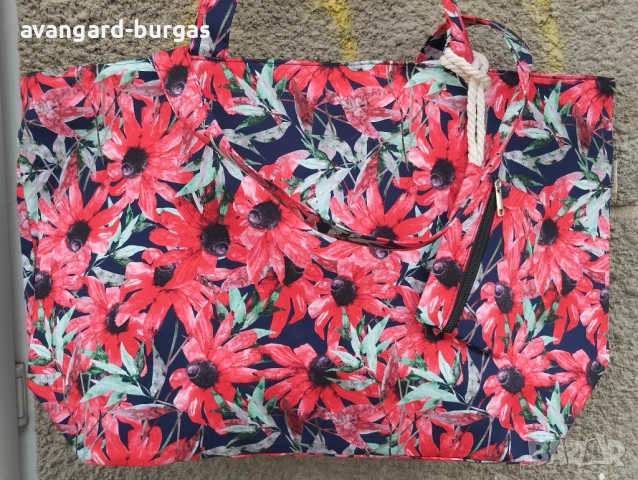 Плажна чанта, голяма чанта за плаж -209, снимка 1