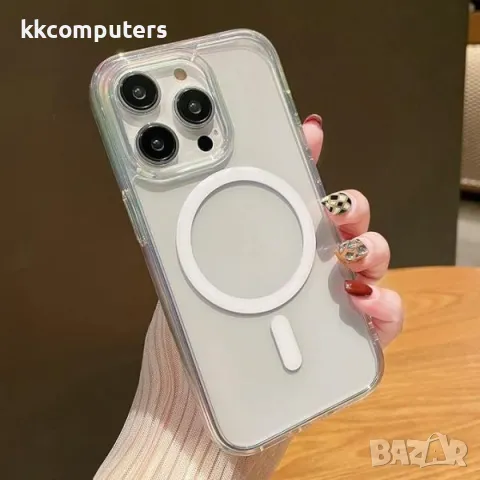 Калъф силикон X-Level MagSafe Ice Crystal /Прозрачен/ за iPhone 16 Pro 6.3 Баркод : 3130793, снимка 2 - Калъфи, кейсове - 48132951