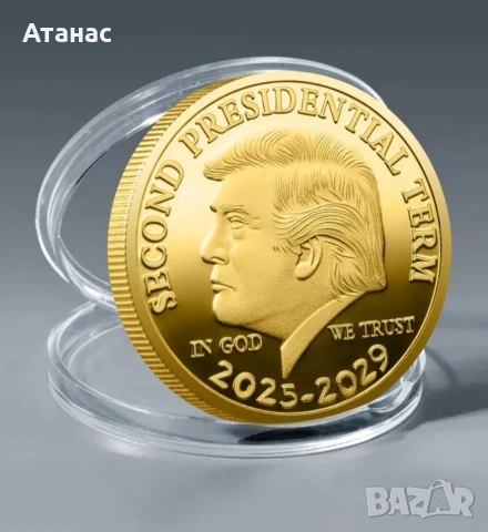 Златиста колекционерска монета , снимка 2 - Други ценни предмети - 53749989