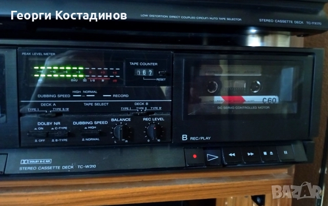 Sony TC-W 310 DOUBLE CASSETTE DECK, снимка 3 - Декове - 52693382