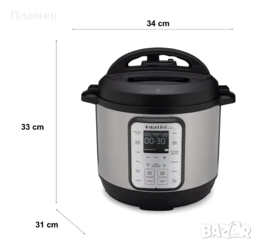 МУЛТИКУКЪР INSTANT POT DUO 8L – 1200W – 13 ПРОГРАМИ – ИНОКС

ЧИСТО НОВ, НЕИЗПОЛЗВАН!, снимка 9 - Мултикукъри - 55885658