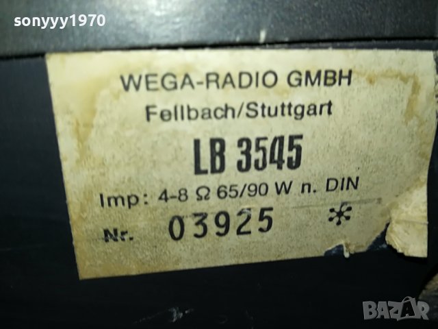 WEGA LB3545-1БР ТОНКОЛОНА ОТ ГЕРМАНИЯ 0406231234, снимка 18 - Тонколони - 40952832