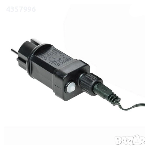 Коледна светеща елха с черна мрежа, 300 LED светлини, 8 функции , снимка 4 - Декорация за дома - 52379122