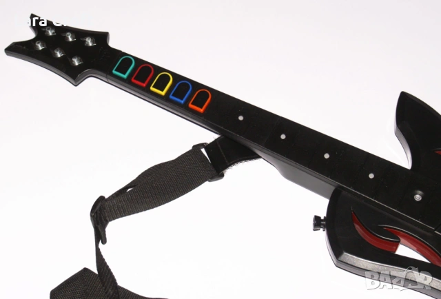 Xbox 360 Guitar Hero Warriors of Rock Wireless Guitar Controller, снимка 3 - Аксесоари - 53242830
