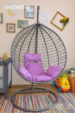 Люлка градинска висяща люлка тип гнездо,яйце–Промоция 