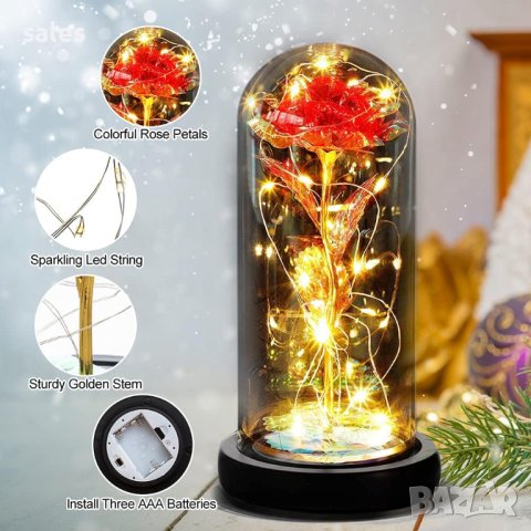 Вечна роза в стъкленица, снимка 5 - Декорация за дома - 41755307