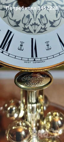 часовник настолен кварцов Германия за ценители , снимка 4 - Антикварни и старинни предмети - 51749755