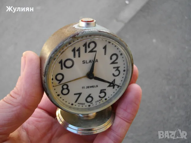 КОЛЕКЦИОНЕРСКИ БУДИЛНИК СЛАВА SLAVA , снимка 3 - Антикварни и старинни предмети - 48738394