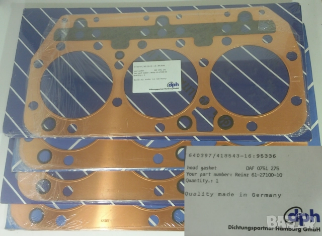 Лот уплътнения, гарнитура за цилиндрова глава и т.н. на dph за DAF, Volvo, Scania и MAN, снимка 2 - Части - 52058833