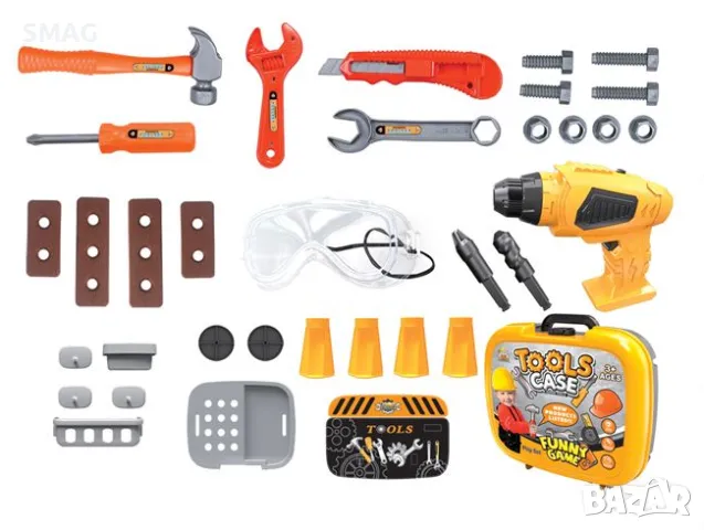 Играчка Работен куфар с инструменти - 35 бр S_1199480, снимка 4 - Други - 48067268