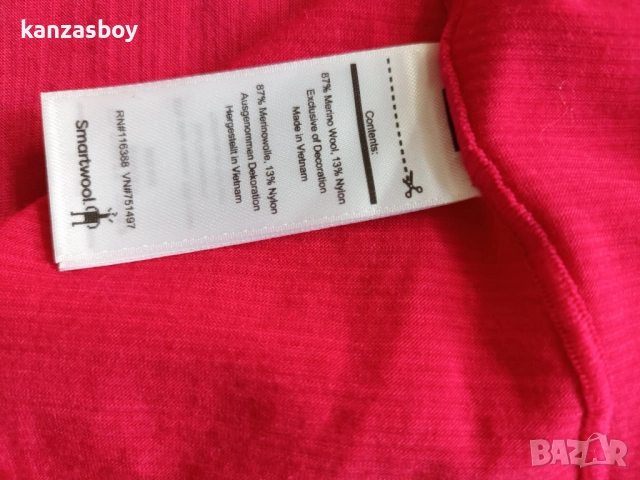 Smartwool Merino 150 Baselayer Pattern Tank Berry - дамски мерино потник КАТО НОВ Л, снимка 5 - Потници - 51892522