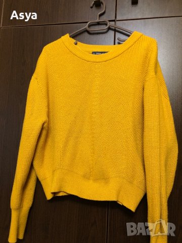 Жълта блуза Zara , снимка 6 - Блузи с дълъг ръкав и пуловери - 40217573