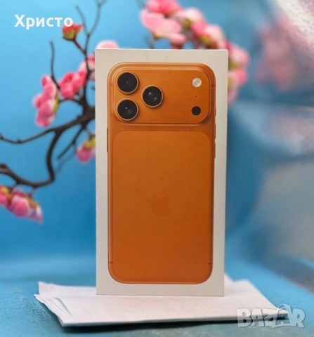 НОВ!!! Apple iPhone 17 Pro Max, 256GB, 5G, Cosmic Orange + подарък оригинален адаптер Apple, снимка 6 - Apple iPhone - 53573208