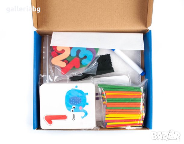 Дървена игра - Забавна математика с 30 карти и дървени клечки, снимка 5 - Образователни игри - 41468094