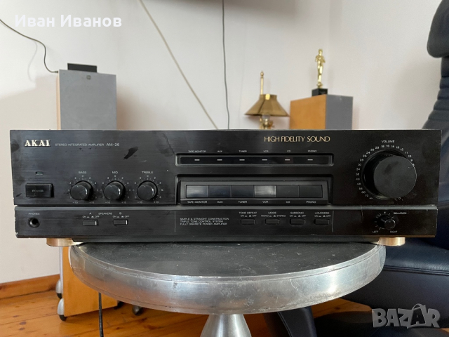 Akai AM-26 Hi-Fi Integrated стерео усилвател, снимка 4 - Ресийвъри, усилватели, смесителни пултове - 36350913