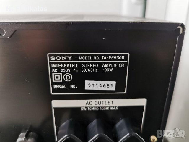 Стерео усилвател SONY TA-FE530R (за 2 колони), снимка 8 - Ресийвъри, усилватели, смесителни пултове - 41897121