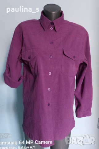 Лилава дънкова риза "Canda" for C&A / голям размер , снимка 2 - Ризи - 35832778